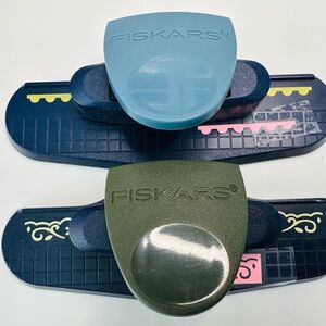 Fiskars Craft Punch Set - Blue and Green